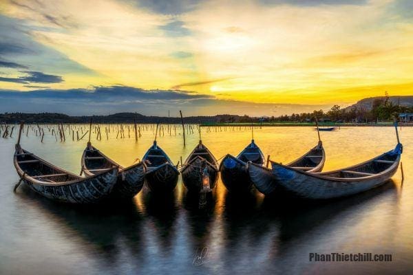 Cảnh đẹp Ô Lớn lúc hoàng hôn (Ảnh Dũng Nim)