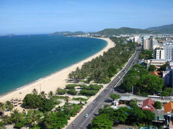 Biển Hòa Tuy nhìn từ trên cao 