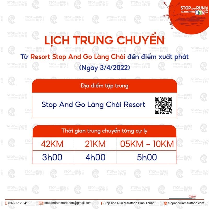 Thông tin Stop And Run Marathon BTV 2022 Bàu Trắng - Bình Thuận 33 Stop and Go marathon Bình Thuận
