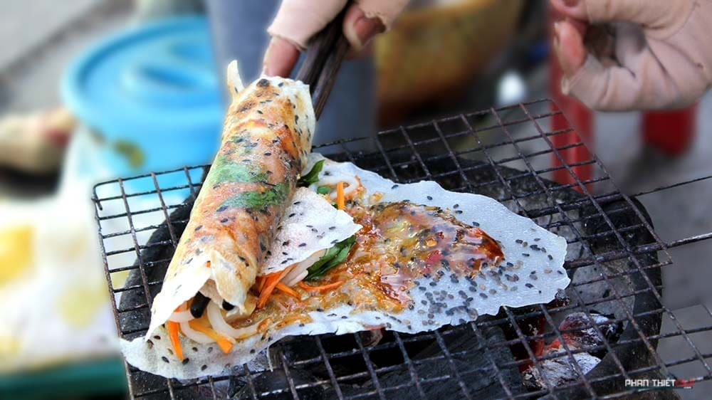Grilled Rice Paper with Shrimp Paste