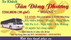 Xe Khách Tân Đông Phương (bến xe Bắc Phan Thiết)