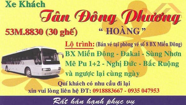 xe Tan Dong Phuong phan thiet chill